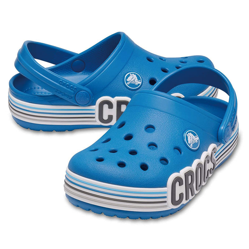 crocs striped clog