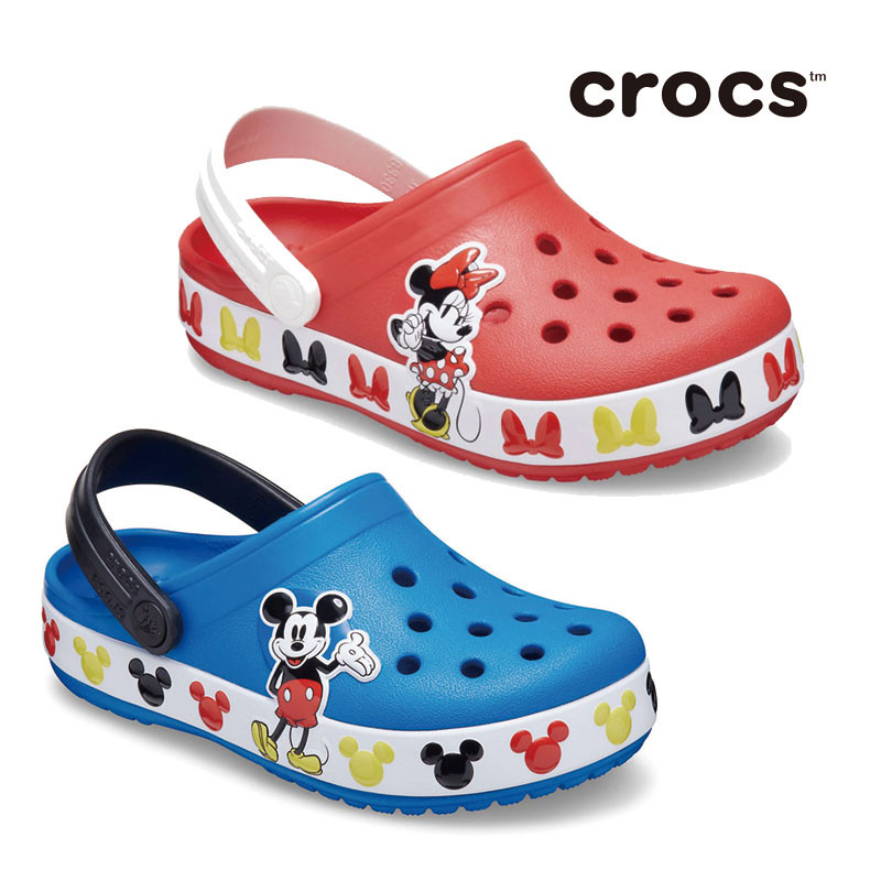 206308 Crocs Fun Lab Disney Minnie Mouse Band Clog クロックス キッズ ディズニー ミッキーマウス 女の子 男の子